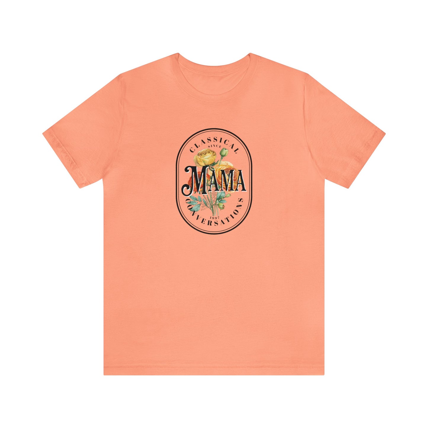 Classical Conversations Mama Orange Ranunculus Homeschool Shirt