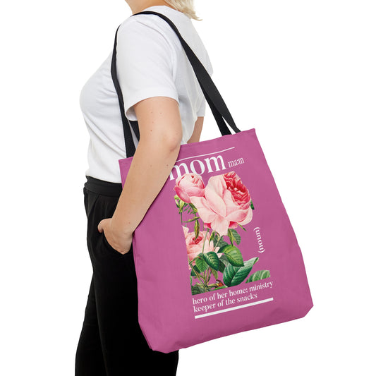 Mom tote bag with dictionary meaning