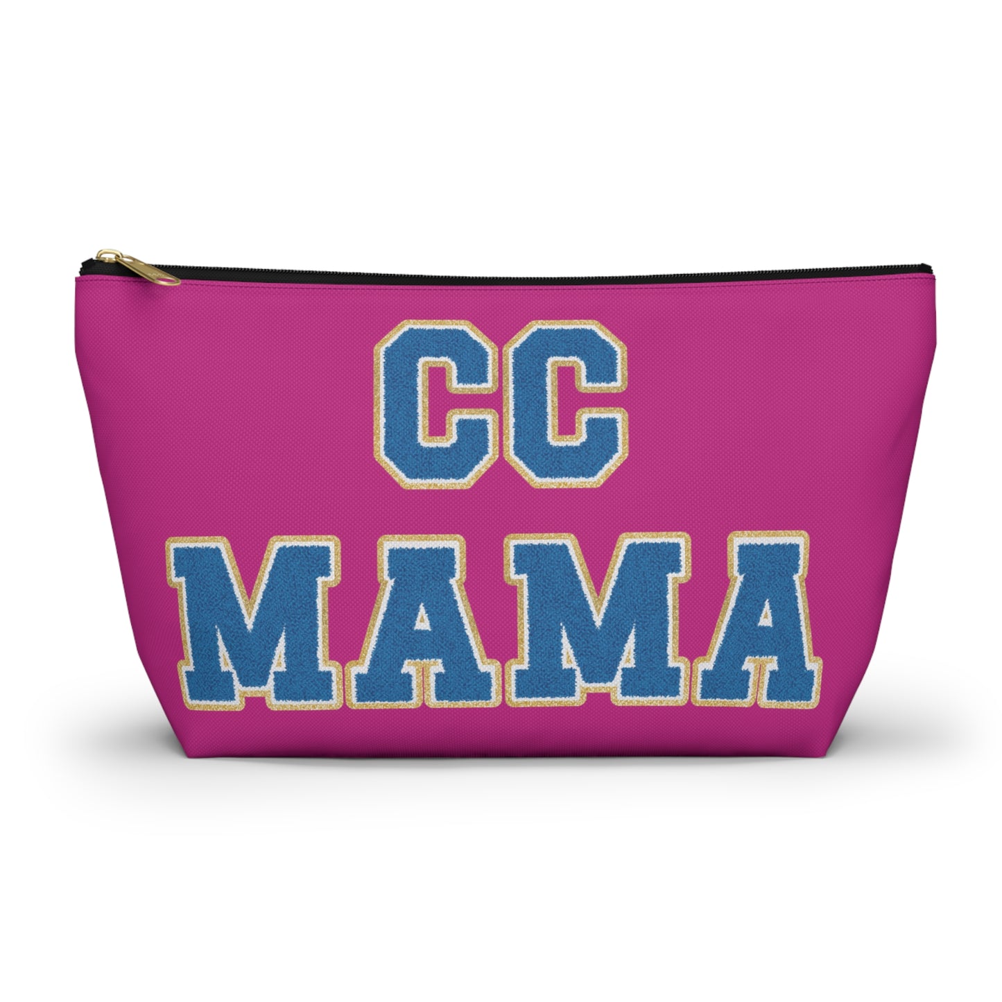 CC Mama Varsity Lettered Pink Zippered pouch